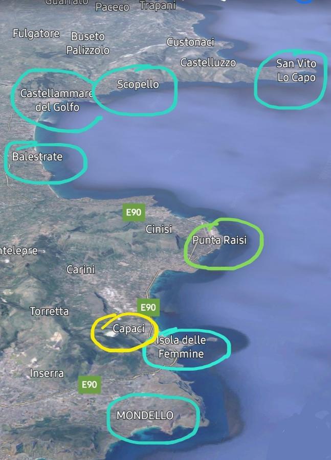 La Casetta Di Cargiuli Capaci Bagian luar foto